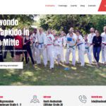 Taekwondo und Hapkido in Berlin Mitte - neue Webseite Screenshot